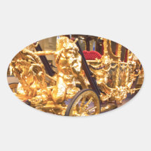 Gold State Coach London Sticker