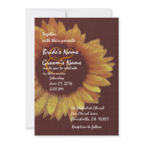 Gold Sunflower Wedding