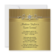 Gold Sweet 16 Birthday Party