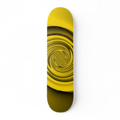 Gold Swirl Custom Skateboard by Skate4fun