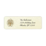 Gold  Swirl Tree  Labels