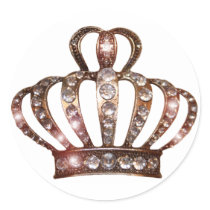 Gold Tiara Stickers