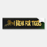 Gold Tiger Bumper Sticker