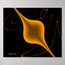 Gold Topping Fractal Poster