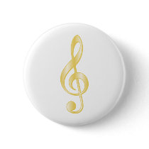 "Gold" Treble Clef Pins