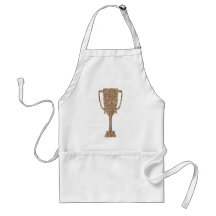 Gold TROPHY : Award Reward Celebration Apron