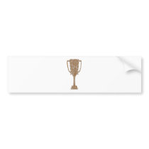 Gold TROPHY : Award Reward Celebration Bumper Stickers