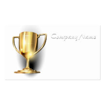 Gold Trophy Business Card