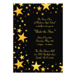 Gold Under the Stars Prom Formal Invitations