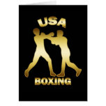 GOLD USA BOXING CARD