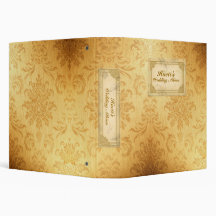 Gold Vintage Wedding Binder