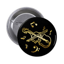 GOLD VIOLIN PINS