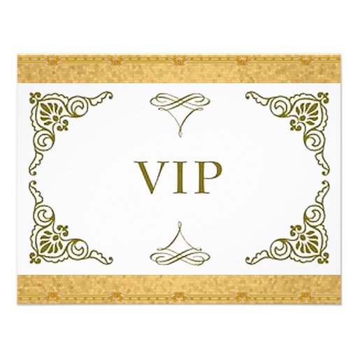 Gold VIP invitation