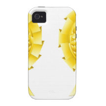 Gold winner rosettes vibe iPhone 4 cover