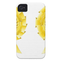 Gold winners laurel rosettes iPhone 4 case