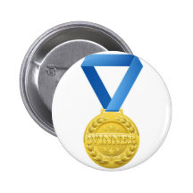 gold winners medal buttons