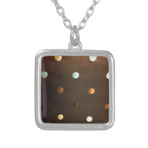 gold yellow bronze brown blue polka dots custom jewelry