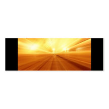 Gold Yellow Orange Abstract Zoom Blur Business Card Template