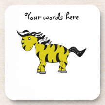 Gold zebra coaster