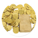 GoldCoinsBar093009 Round Stickers