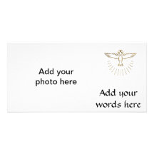 Golden "3-D" Ascent of The Holy Spirit Photo Greeting Card