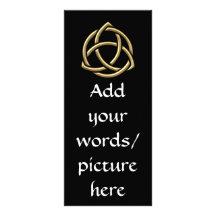 Golden "3-D" Holy Trinity Symbol 2 Customized Rack Card