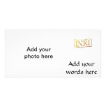 Golden "3-D" INRI Picture Card