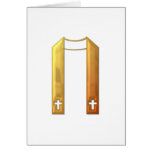 Golden "3-D" Liturgical Stole Card