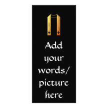 Golden "3-D" Liturgical Stole Rack Card Template