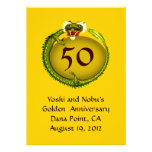 Golden 50th Anniversary Invite