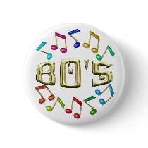GOLDEN 80s Button