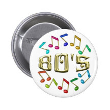 GOLDEN 80s Button