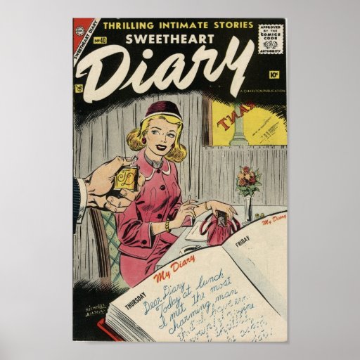 Golden Age Comic Art - Sweetheart Diary Posters
