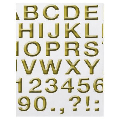 Golden Alphabet by JAM_Design