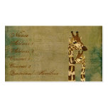 Golden Amber Giraffes  Business Card/Tags