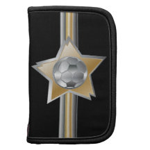 Golden and silver effect Soccer ball Star Organizers