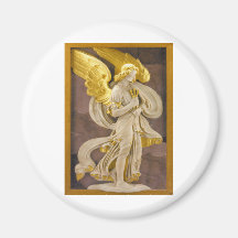 Golden Angel Fridge Magnets