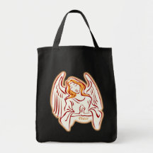 Golden Angel Of Peace Tote Bag