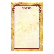 Golden Anniversary 2 Customized Stationery