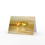 Golden Anniversary Hearts Greeting Cards