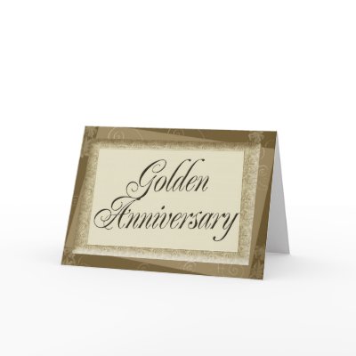 Golden Anniversary Invitation Cards by perfectpostage
