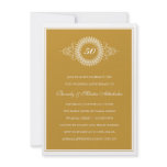 Golden Anniversary Medallion Party Invitation