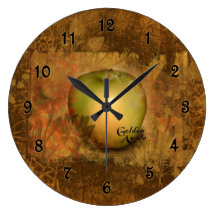 Golden Apple Botanical Wallclocks