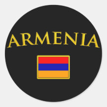 Golden Armenia Sticker