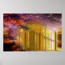 Golden Astral Palace Poster