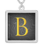 Golden B Monogram Pendants