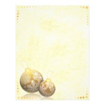 Golden Baubles Letterhead