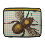 Golden Bee Vintage Image MacBook Sleeves