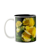 "Golden Begonias Blooms" Mug