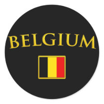 Golden Belgium Sticker